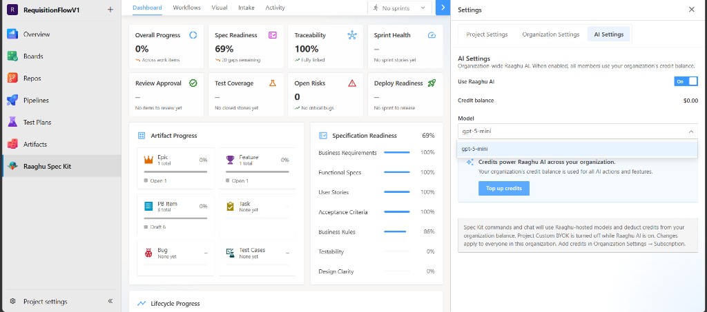 AI Settings tab