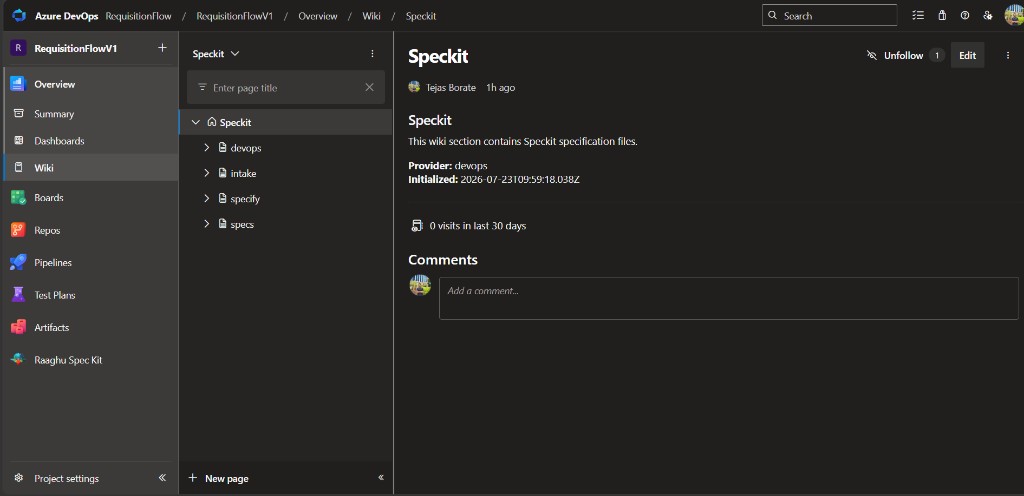 Project Wiki Speckit tree