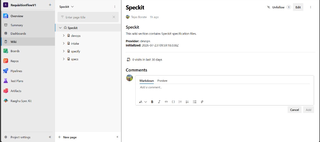 Project Wiki Speckit tree